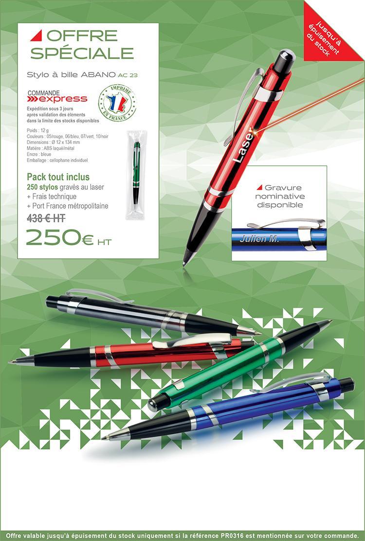 promo stylos